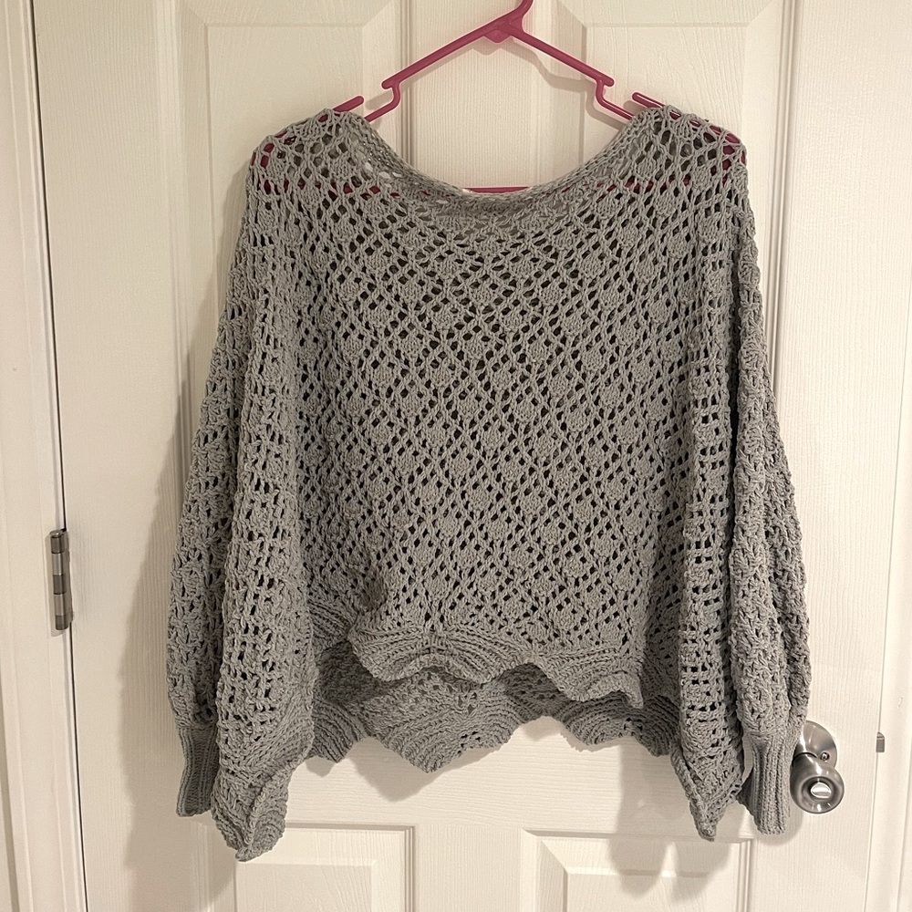 Crotchet Knit Sweater